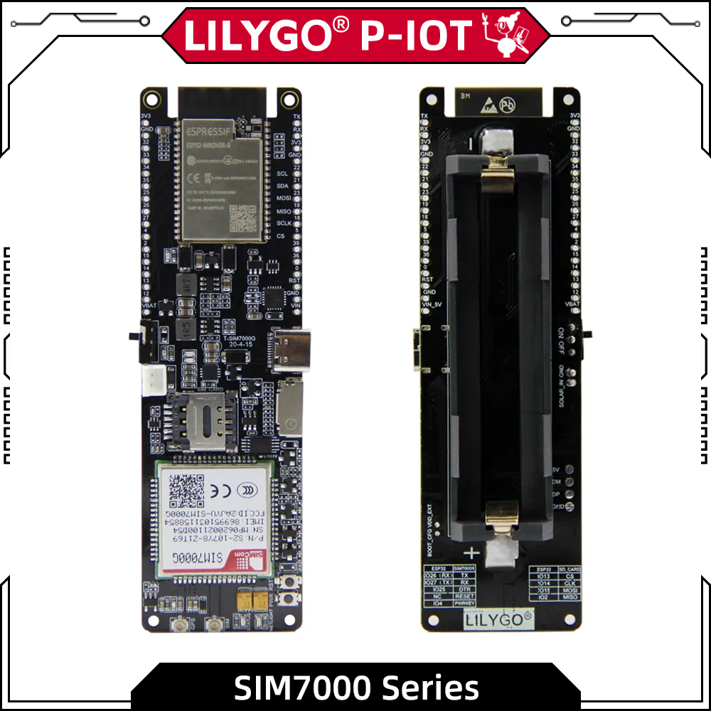 LILYGO®TTGO T-SIM7000G 4MB / 1 - đánh giá và giá Esp32 Battery Holder Lipo