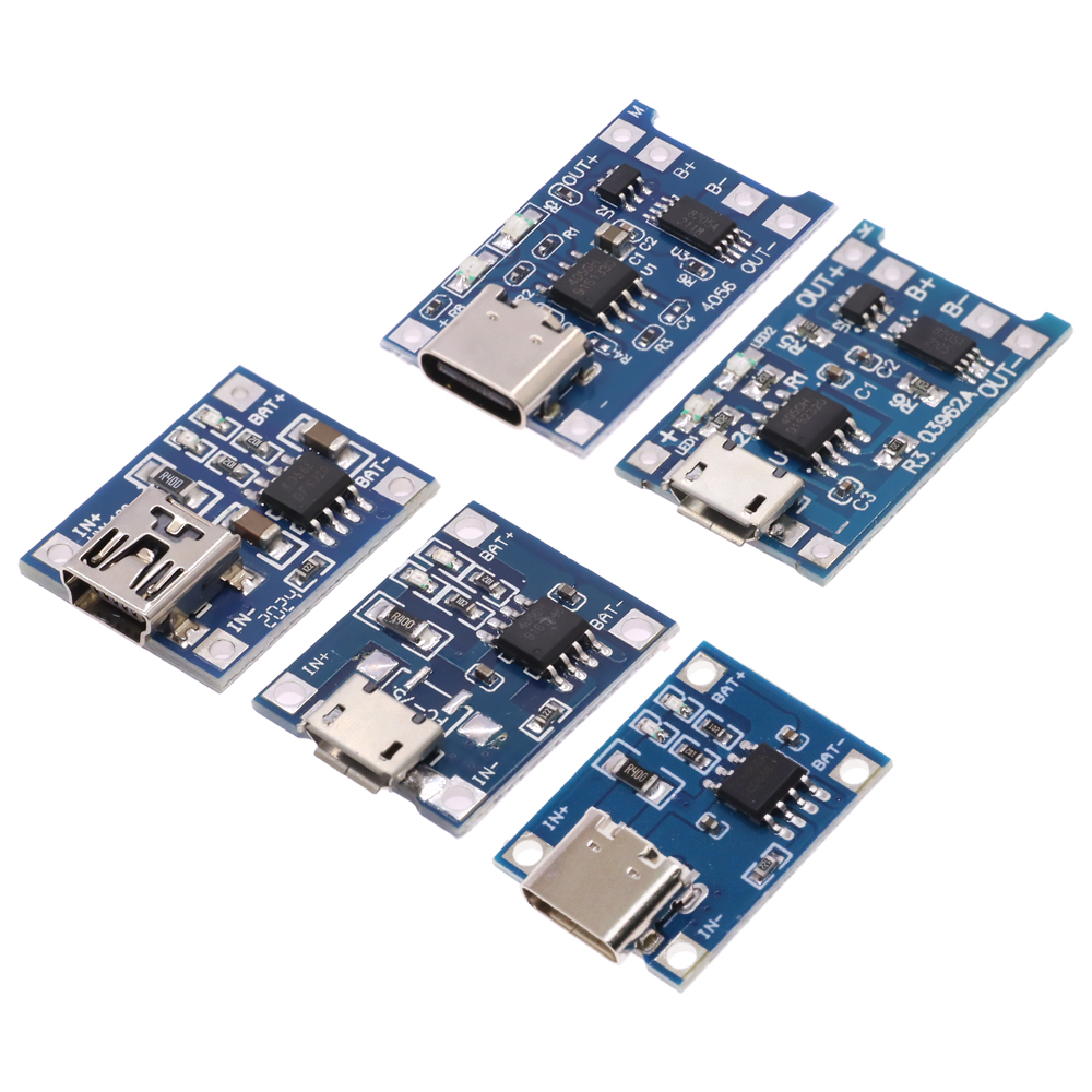 Loại C/Micro/Mini USB 5V 1A 18 - đánh giá và giá Tp4056 Module